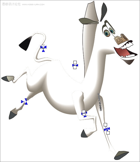 CorelDraw詳細打造打造三維動感斑馬,武林網