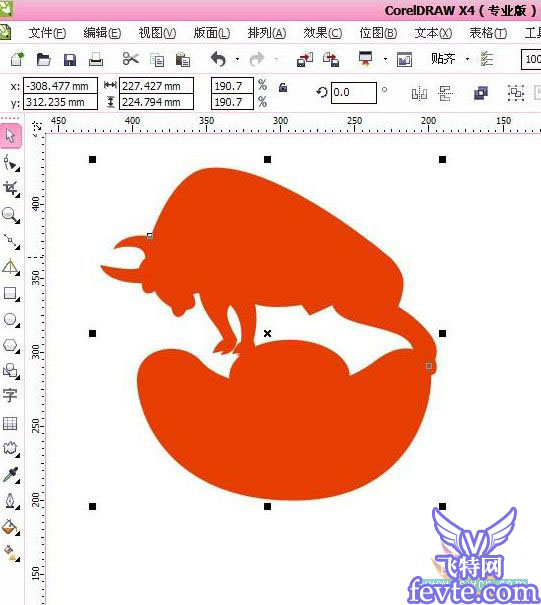 CDR制作牛年春節剪紙教程 武林網 CorelDraw實例教程
