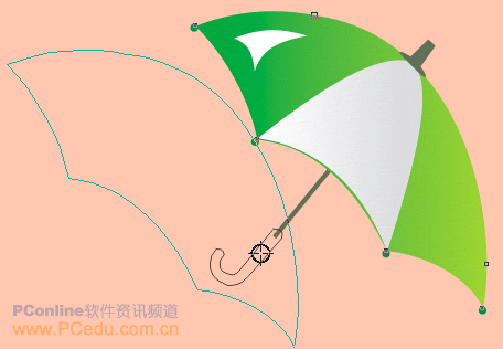CDR繪制雨傘教程 武林網 CDR實例教程