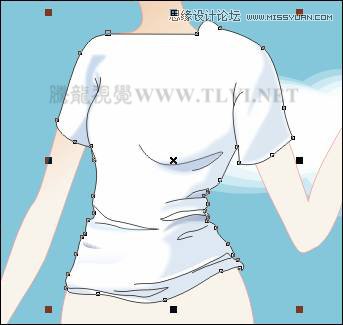 CorelDRAW繪制卡通風格的時尚美女教程,破洛洛