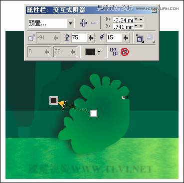 CorelDRAW繪制綠色的森林一角場景,破洛洛