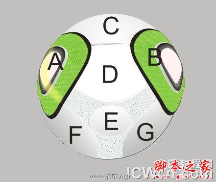CorelDRAW鼠繪教程：畫一個南非世界杯足球_中國教程網