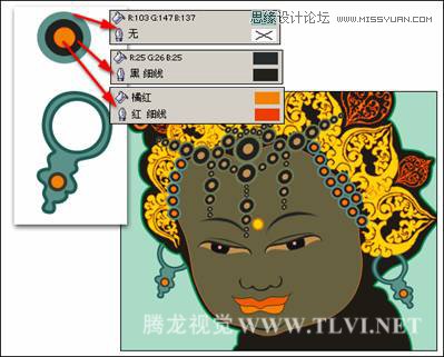 CorelDRAW繪制卡通風格的慈悲佛祖,破洛洛