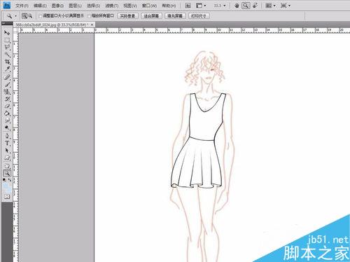 怎樣用CDR+PS畫服裝效果圖？