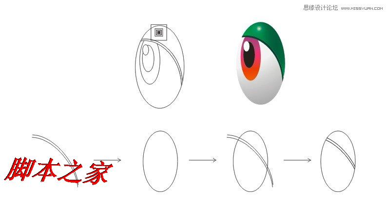 CorelDraw繪制綠色可愛的卡通龍,武林網