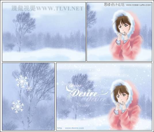 CorelDRAW繪制雪地中的唯美女孩教程,破洛洛