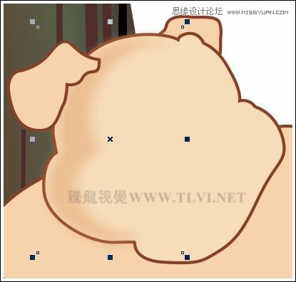 CorelDRAW繪制可愛的泡泡豬卡通插畫,破洛洛