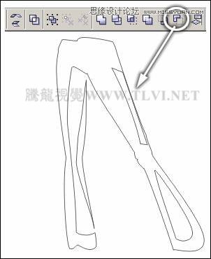 CorelDRAW繪制半調圖案背景前的摩登少女,破洛洛
