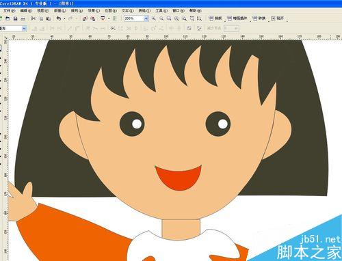 用CorelDRAW怎么繪制櫻桃小丸子（貝塞爾工具）