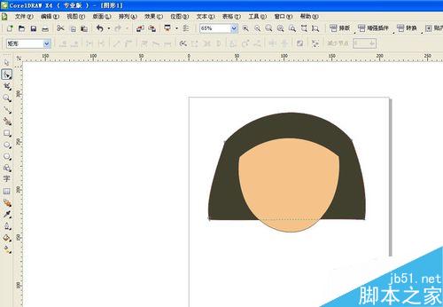 用CorelDRAW怎么繪制櫻桃小丸子（貝塞爾工具）