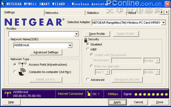 手工輸入SSID：WGR614v6