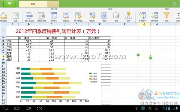 如何制作WPS移動版撰寫報告中使用的圖表