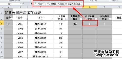 excel怎么制作庫存表_excel制作庫存表的方法步驟