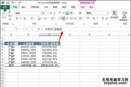 excel2013創建數據透視表教程