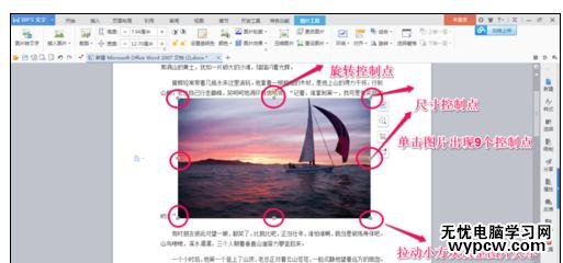 Word中進行調整圖片大小的操作技巧