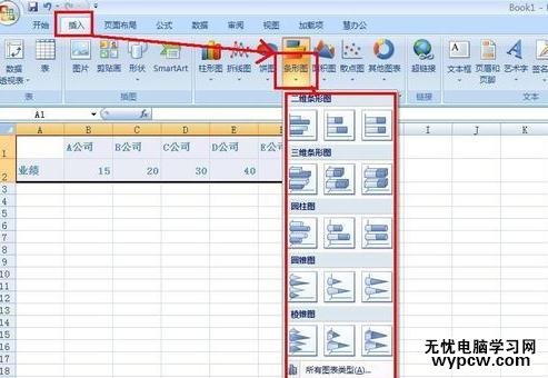 Excel制作條形統計圖的步驟
