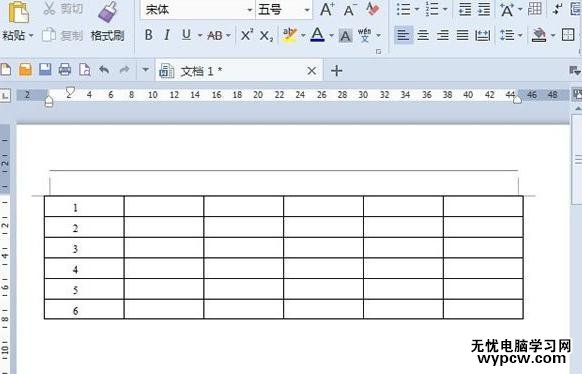 WPS文字中給表格添加項目編號的方法