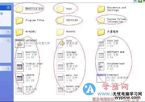 C盤隱藏文件