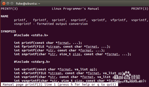 ubuntu man 幫助文檔不全