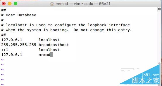Macbook怎么編輯hosts