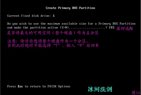 FDISK硬盤分區圖解教程-武林網