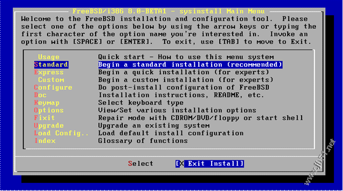 FreeBSD 8.0安裝教程