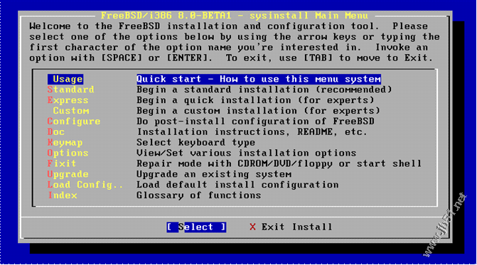 FreeBSD 8.0安裝教程