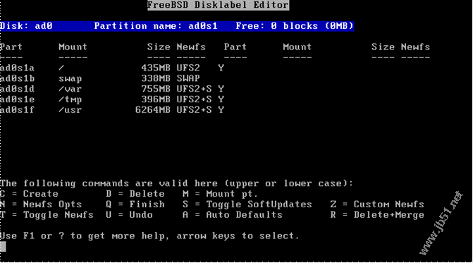 FreeBSD 8.0安裝教程