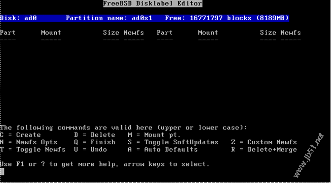 FreeBSD 8.0安裝教程