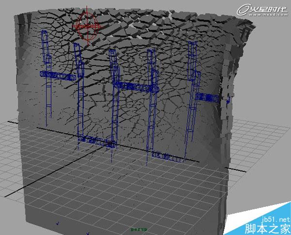 MAYA BlastCode Sweep制作墻體 武林網 MAYA建模教程