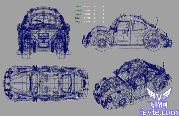 Maya建模大眾BUG汽車教程 Maya建模大眾BUG汽車教程 武林網 MAYA建模教程