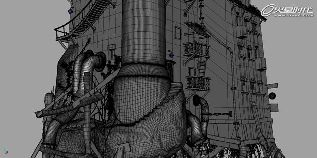 MAYA打造港口古堡 武林網 MAYA建模教程