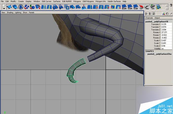 MAYA 7.0恐龍建模教程 武林網 MAYA建模教程