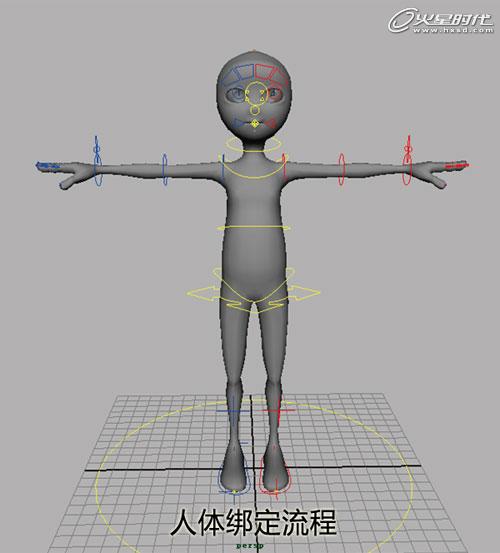 MAYA角色綁定-人物角色綁定 武林網 MAYA角色動畫教程