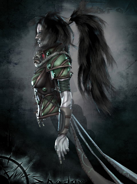 MAYA制作女獵人角色毛發 武林網 MAYA角色教程