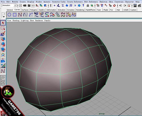 MAYA制作可愛卡通墨魚 武林網 MAYA建模教程