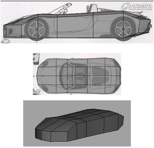 MAYA打造保時捷GT-卡雷拉模型 武林網 MAYA建模教程