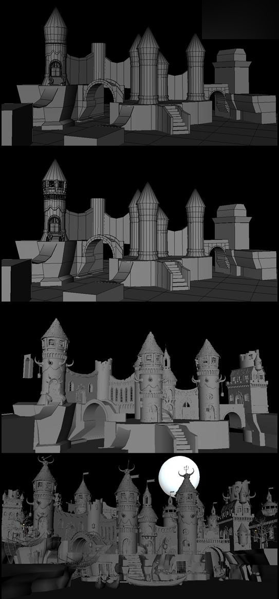 MAYA渲染Orc City場景 MAYA渲染教程