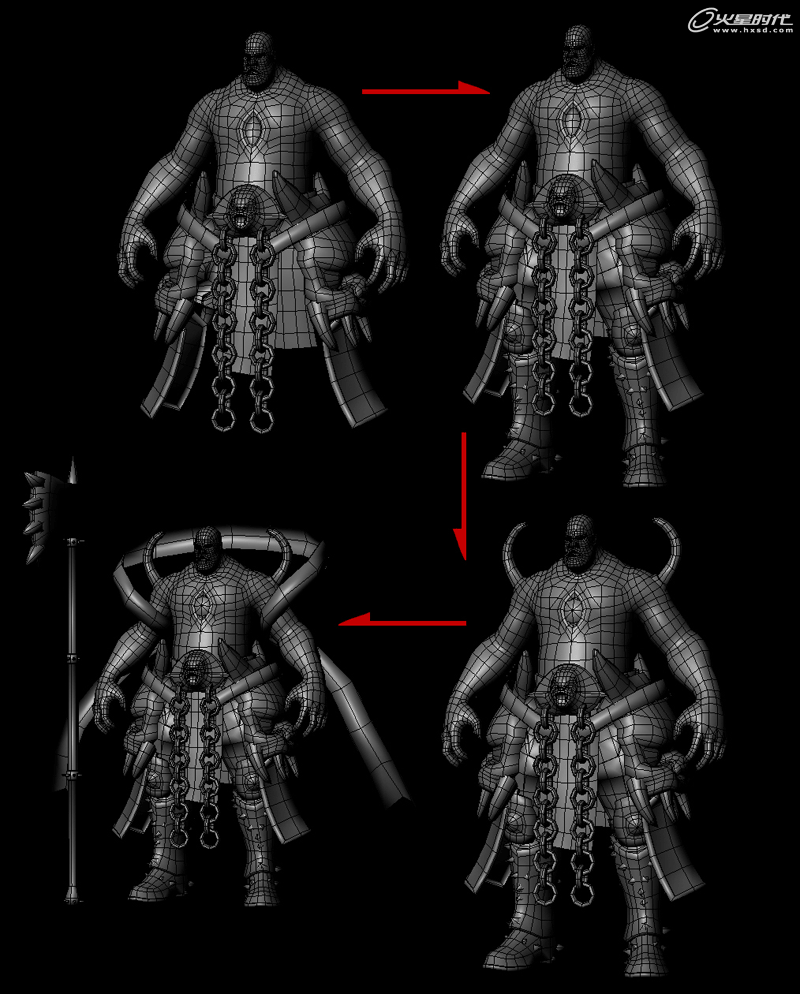 MAYA制作游戲武士角色 武林網 MAYA角色動畫教程