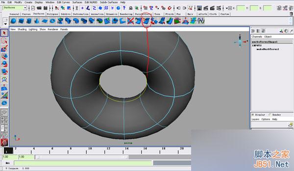 MAYA NURBS制作高精度生物模型詳解 武林網 MAYA建模教程