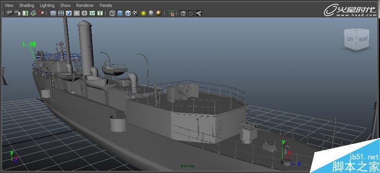 MAYA制作中山艦模型 武林網 MAYA建模教程