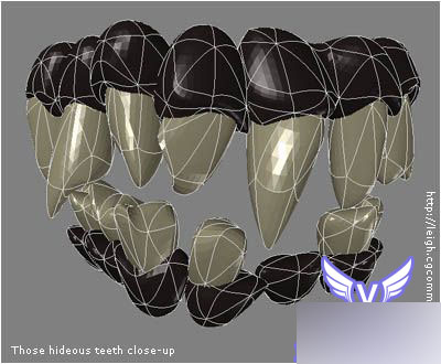 Maya7.0怪獸頭部建模，渲染完全教程 武林網 MAYA建模教程