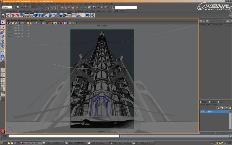MAYA打造魔塔場景 武林網 MAYA建模教程