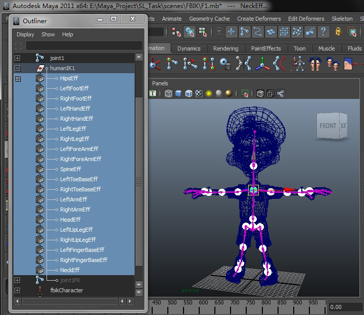 maya―fbik系統研究 武林網 maya動畫教程