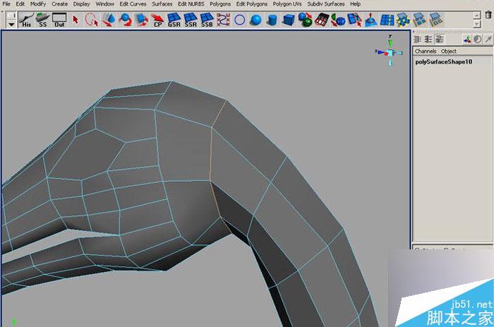 MAYA 7.0恐龍建模教程 武林網 MAYA建模教程