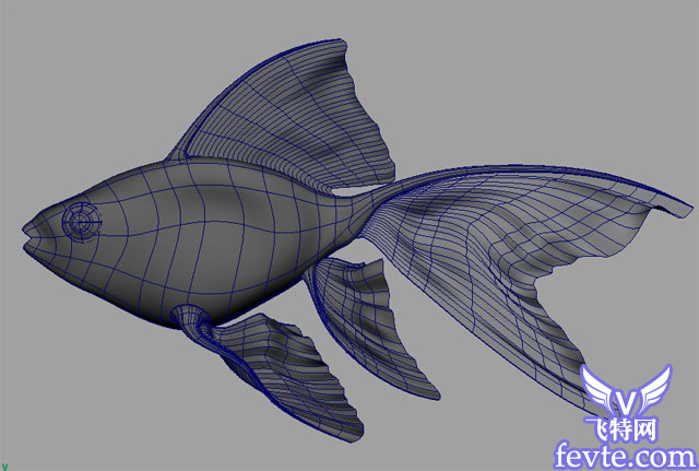 Maya 制作魚的模型 武林網 MAYA入門教程