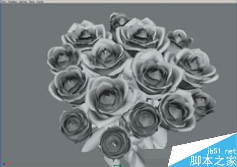 maya7.0玫瑰花建模教程 武林網 MAYA材質燈光