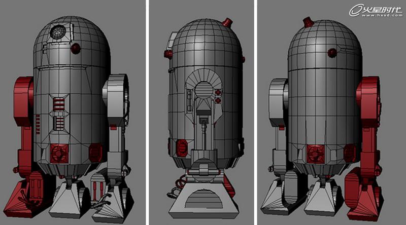 MAYA制作《星球大戰》中的機器人R2D2 武林網 MAYA建模教程
