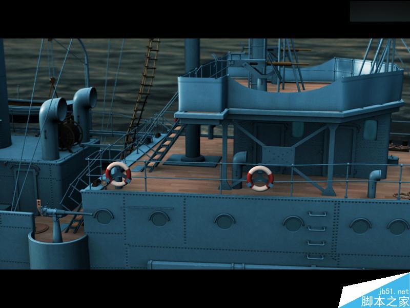 MAYA渲染中山艦教程 武林網 MAYA渲染教程
