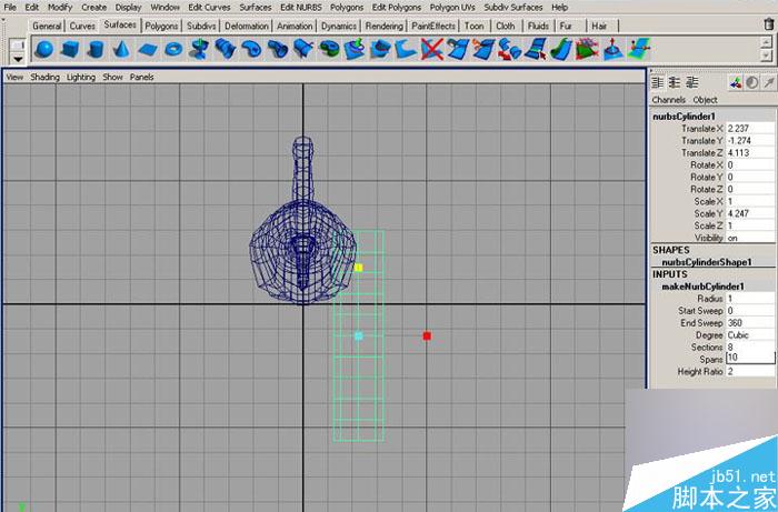 MAYA 7.0恐龍建模教程 武林網 MAYA建模教程